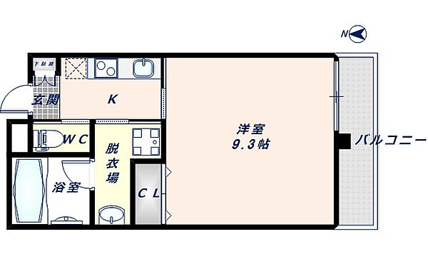 レクラン今里 702｜大阪府大阪市生野区新今里2丁目(賃貸マンション1K・7階・28.31㎡)の写真 その2