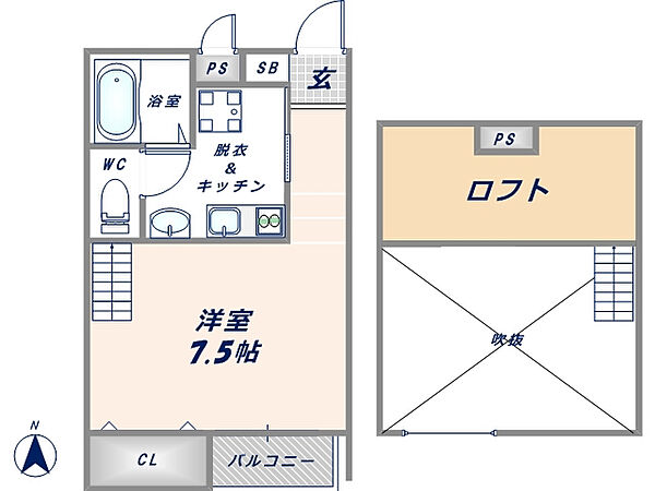 For Realize友井 ｜大阪府東大阪市友井2丁目(賃貸アパート1K・1階・24.84㎡)の写真 その2