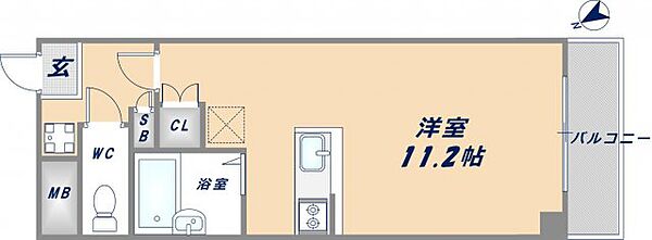 リュミエールイースト 408｜大阪府東大阪市菱屋西1丁目(賃貸マンション1K・4階・27.00㎡)の写真 その2