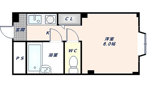 レジデンス光陽 ｜大阪府東大阪市友井3丁目(賃貸マンション1K・3階・18.00㎡)の写真 その2