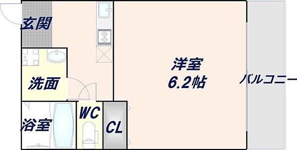 ソラーナメゾン近畿大学前 201｜大阪府東大阪市小若江3丁目(賃貸アパート1K・2階・22.68㎡)の写真 その2