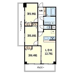 間取図画像 3LDK