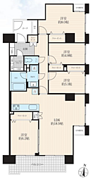 ライオンズヴィアーレ大宮 4LDKの間取図画像