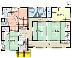 高橋南町戸建 4DKの間取り