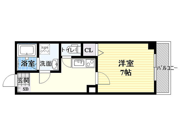 プラディオ成育 306｜大阪府大阪市城東区成育４丁目(賃貸マンション1K・3階・23.14㎡)の写真 その2