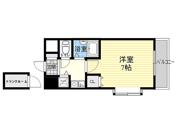 エンブレム都島 704｜大阪府大阪市都島区高倉町１丁目(賃貸マンション1K・7階・21.08㎡)の写真 その2