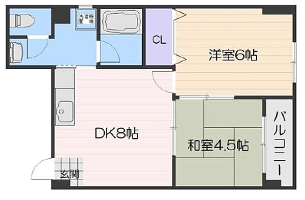 Scuderia関目駅前 202｜大阪府大阪市城東区関目５丁目(賃貸マンション2DK・2階・40.23㎡)の写真 その2