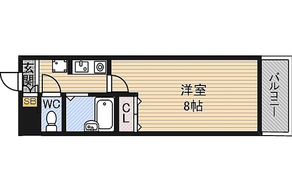 コモード緑橋 ｜大阪府大阪市城東区東中浜３丁目(賃貸マンション1K・3階・26.00㎡)の写真 その2