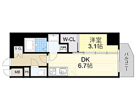 大阪府大阪市都島区中野町４丁目（賃貸マンション1DK・14階・27.23㎡） その2