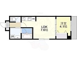 Osaka Metro今里筋線 新森古市駅 徒歩7分の賃貸マンション 3階1LDKの間取り