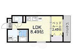 Royal Maison 城東 4階1LDKの間取り