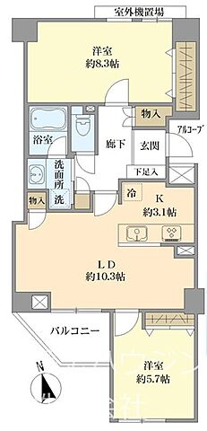 間取り イトーピア国分寺 8階/-