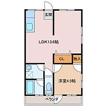 ハイツ青山 202 ｜ 三重県伊賀市阿保（賃貸アパート1LDK・2階・39.74㎡） その2