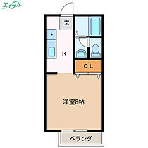 グランデュア21 102 ｜ 三重県名張市下比奈知（賃貸アパート1K・1階・27.08㎡） その2