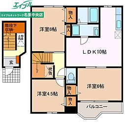 グランズ 21 A 2階/-