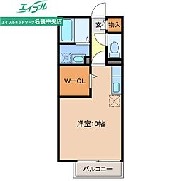 パンプキンヒルズ ワンルームの間取図画像