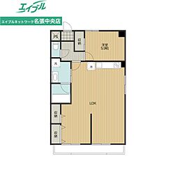 FORZAnabari 2LDKの間取図画像