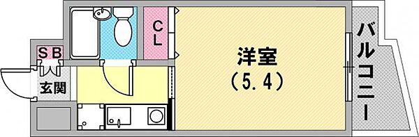 画像2:浴室換気乾燥暖房機のあるユニットバスの1K