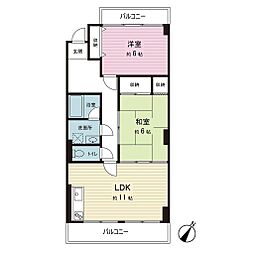 ファースト新小岩マンション 2LDKの間取図画像