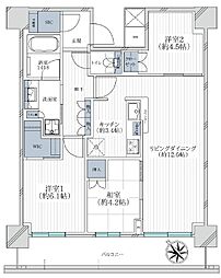 リヴァリエB棟 3LDKの間取図画像