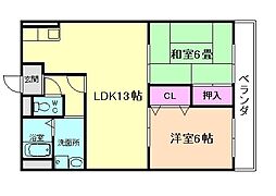 間取図画像 2LDK