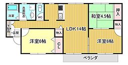 T.メゾンクレール2 3LDKの間取図画像