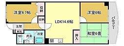コンドミニアム千里中央 3LDKの間取図画像
