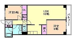 リアライズ千里中央 2LDKの間取図画像