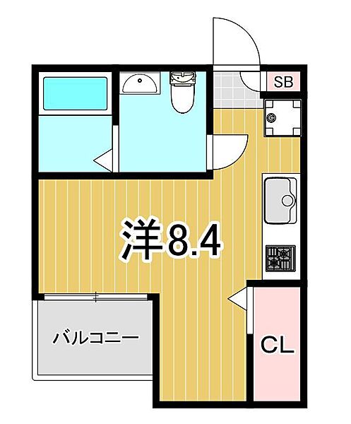 ランジュ 102｜東京都足立区佐野2丁目(賃貸アパート1R・1階・20.01㎡)の写真 その2