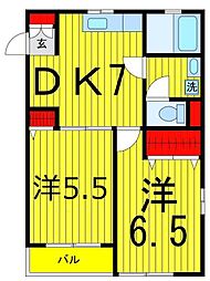 間取図画像 2DK