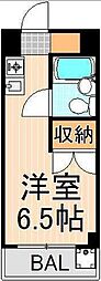 エレガンス綾瀬フィフス ワンルームの間取図画像
