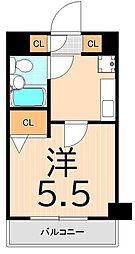 日神パレステージ亀有 1Kの間取図画像