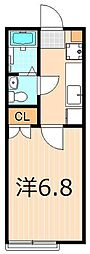 きいちゃんハイム 1Kの間取図画像