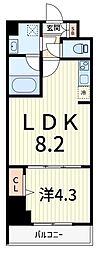 足立区東和2丁目マンション 1LDKの間取図画像