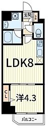 足立区東和2丁目マンション 1LDKの間取図画像