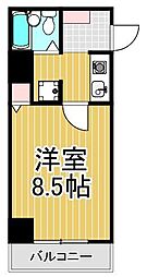 第21新井ビル ワンルームの間取図画像