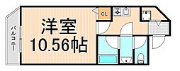 セ・パラン210 1Kの間取図画像
