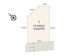 フジセレクト鎌ケ谷丸山〜自由設計対応で理想のお住まいを〜の土地画像