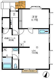 ドルチェハイム 1SLDKの間取図画像
