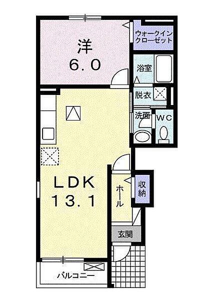 ル・マァム B101｜佐賀県杵島郡江北町大字山口(賃貸アパート1LDK・1階・45.39㎡)の写真 その2