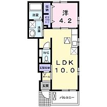 サリーチェ武雄 B103 ｜ 佐賀県武雄市朝日町大字甘久（賃貸アパート1LDK・1階・37.76㎡） その2