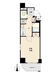 プレサンス桜通り葵 1Kの間取り