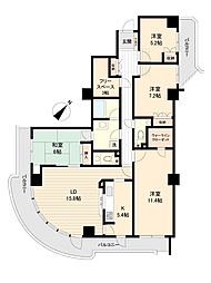 ガーデンプラザ新検見川20番館 4SLDKの間取図画像