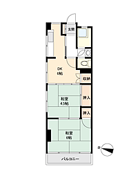 間取図画像 2DK