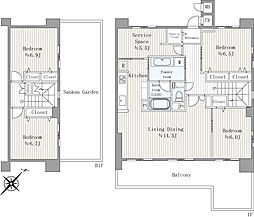 クレッセント蒲田東2 4SLDKの間取図画像