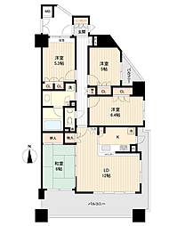サンデュエル上田 4LDKの間取図画像