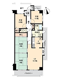 ライツシティ東寝屋川弐番館 4LDKの間取図画像