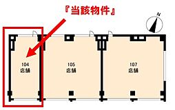 東灘スカイマンション ワンルームの間取図画像