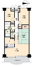 マリンプラザ日生セカンドステージ 3LDKの間取図画像