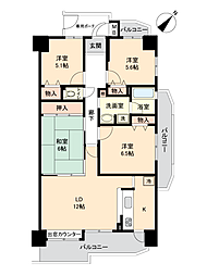 サニークレスト北野田 4LDKの間取図画像